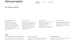 Desktop Screenshot of filmprojekt.ch